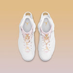 Women's Air Jordan 6 Retro 'Gold Hoops' - White/Metallic Gold