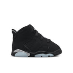 Air Jordan 6 Retro (TD)  - Black/Metallic Silver/Black