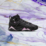 Air Jordan 7 Retro (GS) - Black/Barely Grape/Rush Fuchsia