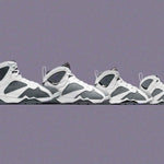 Air Jordan 7 Retro (GS) "Flint" - White/Varsity Purple