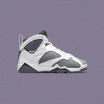 Air Jordan 7 Retro (GS) "Flint" - White/Varsity Purple