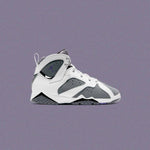 Air Jordan 7 Retro (PS) "Flint" - White/Varsity Purple