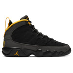 Air Jordan 9 Retro (GS) "University Gold" - Black/Dark Charcoal