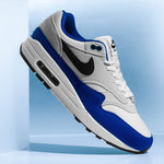 Air Max 1 - White/Black/Deep Royal Blue