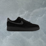 Nike x Ja Morant Air Force 1 Luxe Swarovski - Black/Metallic Silver/Cobalt Bliss