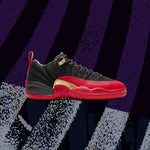 Air Jordan 12 Retro Low SE (GS) "Super Bowl" - Black/Varsity Red