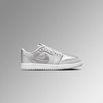Air Jordan 1 Low OG 'Metallic Silver' (PS) - Neutral Grey/Metallic Silver/White