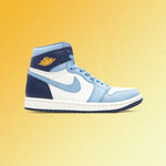 Women's Air Jordan 1 Retro High OG 'First in Flight' - University Blue/University Gold/Sail