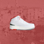 Air Jordan 2 Retro (TD) 'Italy' - White/Fire Red/Fir