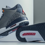 Air Jordan 3 Retro "Cool Grey" - Silver/Sport Red