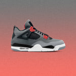 Air Jordan 4 Retro 'Infrared' - Dark Grey/Infrared 23/Black Cement Grey
