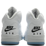 Air Jordan 5 Retro 'White Metallic' - White/Black/Metallic Silver