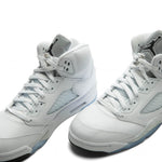 Air Jordan 5 Retro 'White Metallic' - White/Black/Metallic Silver
