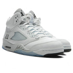 Air Jordan 5 Retro 'White Metallic' - White/Black/Metallic Silver
