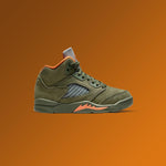 Air Jordan 5 Retro 'Olive' (PS) - Army Olive/Solar Orange
