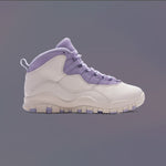 Women's Air Jordan 10 Retro 'Hydrangeas' - Chalk/Wild Grape/Hydrangeas
