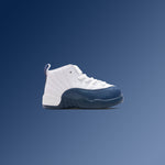 Air Jordan 12 Retro 'French Blue' (TD) - White/French Blue/Metallic Silver
