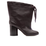 Brown Tabi Drawstring Ankle Boots - Chic Brown - Chic Brown