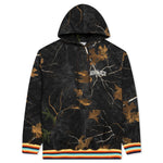 Awake Blocked Logo Hoodie with Stripe Rib - Real Tree