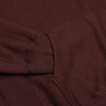 Awake Classic Outline Logo Paneled Embroidered Hoodie - Brown
