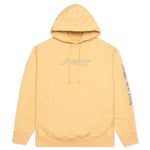 Awake Classic Outline Logo Paneled Embroidered Hoodie - Mustard