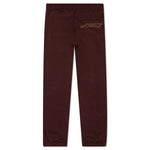 Awake Classic Outline Logo Paneled Embroidered Sweatpants - Brown