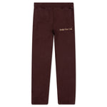 Awake Classic Outline Logo Paneled Embroidered Sweatpants - Brown