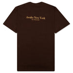 Awake Classic Outline Logo S/S Tee - Brown