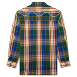 Awake Heavyweight Barbed Wire Back Flannel - Green