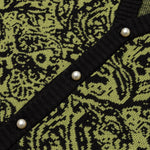 Awake Paisley Cardigan - Black