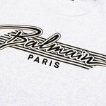 Flocked Logo T-Shirt - Mottled Grey