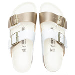 Women's Narrow Arizona Split Birko-Flor - White/Gold