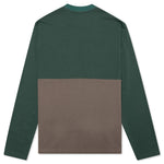 Embroidered L/S Football Shirt - Forest Green