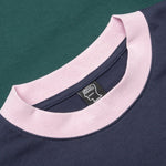 Heavyweight Embroidered Paneled Shirt - Navy