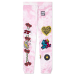Chinatown Be Mine Sweatpants - Pink Tie Dye