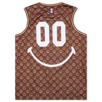 Chinatown Smiley Cabana Basketball Jersey - Brown