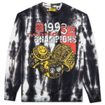 Chinatown Smiley Champions 3 Rings Tie-Dye Crewneck - Grey