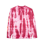 Chinatown Smiley Champions 3 Rings Tie-Dye Crewneck - Red
