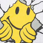 Chinatown Smiley Dry Wall Breaker Crewneck - Ash Grey