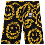 Chinatown Smiley Floral Shorts - Black