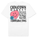 Chinatown Smiley Fortune Ball Soul Mate T-Shirt - White