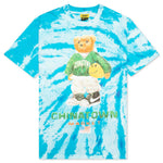 Chinatown Smiley Sketch Basketball Bear Tee - Tie Dye