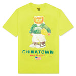 Chinatown Smiley Sketch Basketball Bear Tee - Yellow