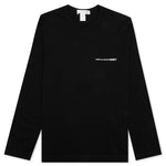 Comme Des Garcons SHIRT Logo L/S Tee - Black