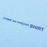 Comme Des Garcons SHIRT Logo L/S Tee - Blue