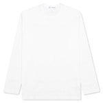 Comme Des Garcons SHIRT Rear Logo L/S Tee - White