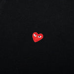 Little Red Heart Polo Shirt - Black