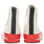 Converse x Comme Des Garcons PLAY All Star Chuck '70 Hi Red Sole - White