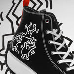 Converse x Keith Harring Run Star Hike Hi - Black/White/Red