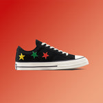Converse x Daily Paper Star Player 76 Ox - Black/Fern Green/Cyber Yellow